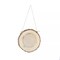 2 pcs 8" wide Brown Round Natural Wood Plaques Hanging Signs Party Decorations